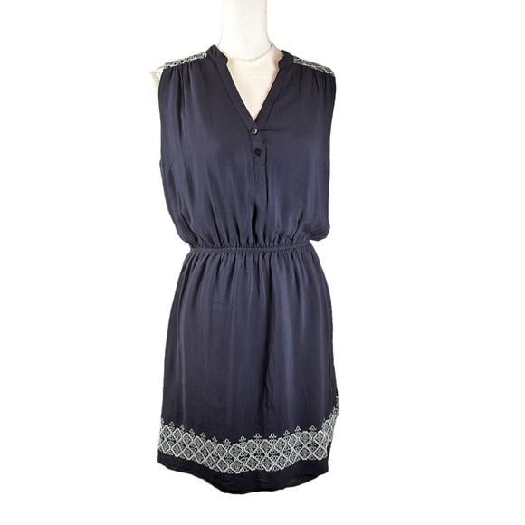 Market & Spruce Women’s Sleeveless Dress Size M  Knee Length Elastic Waist - Picture 2 of 10